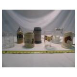 7pc Beer Steins & Mugs - Wildlife, Germany, Humor