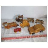 Wood Trains & Cars - Mid Century Toys & Crafts