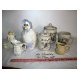 7pc Mid Century Ceramics - Kitchen & Planter