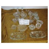 18pc Vintage Glass & Crystal Service & Decor