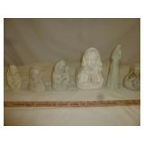 6pc Madonna / Mother Mary & Child Figures