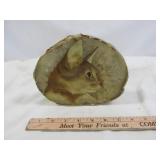 Hand Painted Cat on Polished Brazilian Agate Stone