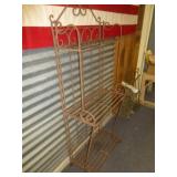Heavy Wrought Iron Folding 3 Shelf Rack Stand
