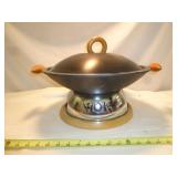 NEW 15' Non-Stick Wok with Warmer Stand