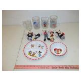 Disney Toys, Figures, Glasses & Plates