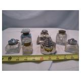7pc Vintage Ink Well Collection