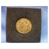 1861-P US Liberty Half Eagle $5 Gold Coin