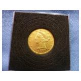 1897-S US Liberty Half Eagle $5 Gold Coin