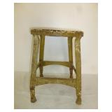 Vintage Steel Stool Metal Work Stool / Milk Stool