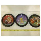 3pc Looney Tunes Porcelain Collector Plates
