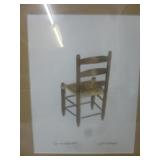 Rawhide Chair Charles Beckendorf Signed Print