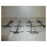 10pc Miniature Die Cast Military Airplanes