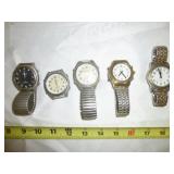 5pc Men's Talking Watches - Royal, Reizen, On Time