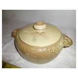 Vintage Frankoma Wagon Wheel Covered Casserole