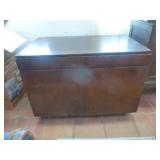 Double Door Vintage Wood Storage Cabinet