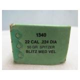 Sierra 22 Cal 50gr SP BT Blitz Reloading Bullets