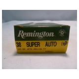 Remington 38 Super Auto +P 115gr JHP Ammunition