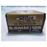 Nosler Partition 6.5mm 125gr SP Reloading Bullets
