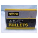 Speer 270 Caliber 150gr SP Reloading Bullets 100ct