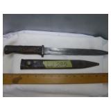 WW II Vintage K98 Mauser Bayonet Erfurt Germany
