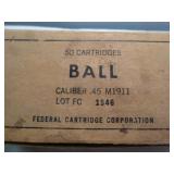 1946 US Military 45 ACP Vintage Ammunition