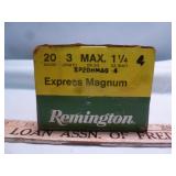 Remington Express Magnum 20ga #4 Shot Shells 25rds