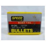 Speer 25 Caliber 120gr SP Reloading Bullets 100ct