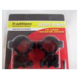 NEW Traditions 1" See Through Scope Rings