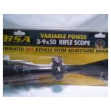BSA 3-9X50 Illuminated Dot Rifle Scope - NOS