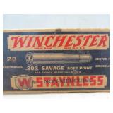 Winchester Staynless 303 Savage Vintage Ammunition