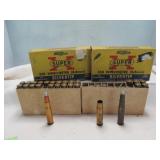 2 Vintage Boxes Winchester 358 Win Brass & Ammo