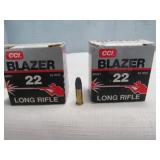 2 Boxes CCI Blazer 22LR Ammunition - 100rds