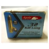 Aguila 32 S&W Long 98gr LRN Ammunition - 50rds