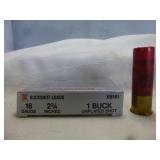 Winchester 16ga  #1 Buck Shot Shells - 5rd