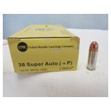 UMC 38 Super Auto +P 130gr FMJ Ammunition - 50rds