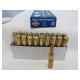 PPU 222 Rem 50gr SP Ammunition - 20rds