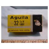 Aguila 32 S&W Long 98gr LRN Ammunition - 50rds