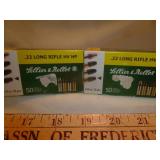S&B 22LR HP Ammunition 2 Boxes 100rds