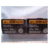 Geco Semi-Auto 22LR Ammunition 2 Boxes 100rds