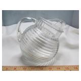 Anchor Hocking Manhattan Tilted Ball Glass Jug