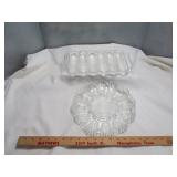 Beauty Bake Glass Corn Stick Pan & Egg Plate