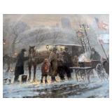 G Harvey Signed Numbered Print The Chestnut Vendor