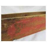 Stronghold Nails Vintage Wood Carpenter Tool Box