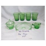 Green Glass - Mid Century & Depression Era