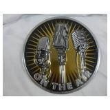 ON THE AIR Embossed Metal Nostalgia Sign