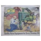 John Deere Nostalgia Metal Farm Tractor Sign