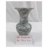 Vintage White & Grey Marble Vase