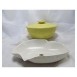 2pc Mid Century Modern Covered & Console Bowl