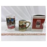 3pc Budweiser Limited Edition Ceramic Beer Steins