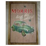 Morris Minor Nostalgia Wood Wall Plaque